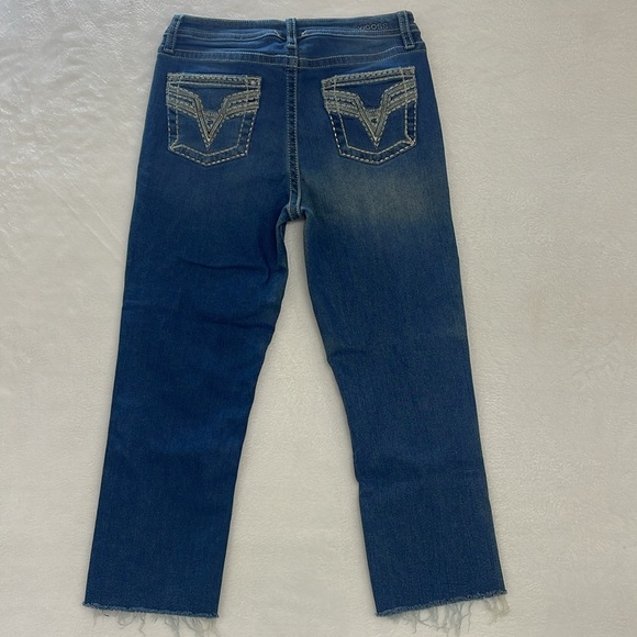Vigoss Crop Straight Jeans Embroidered Pockets Womens sz 12 - Picture 3 of 10